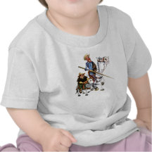 DON QUIJOTE, SANCHO, ROCINANTE- T-SHIRT Camiseta