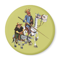 DON QUIJOTE, SANCHO, ROCINANTE y RUCIO - Cervantes Magnets