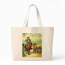 Don Quixote and Sancho Panza Tote Bag