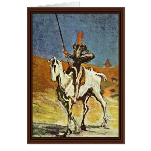 Don Quixote And Sancho Panza By Daumier Honoré (Be Greeting Cards