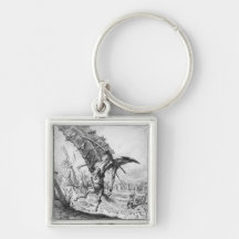 Don Quixote and the Windmills Key Chains