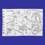 DON QUIXOTE in Translation - 400 years, Cervantes kitchen towels