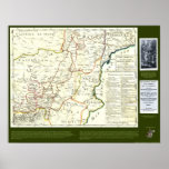 Don Quixote Route Map - Cervantes Print