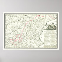 Don Quixote Route Map-Mapa de la Ruta del Quijote Posters