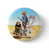 DON QUIXOTE & SANCHO - Button prendedor chapa
