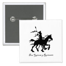 Don Quixote y Rocinante Button
