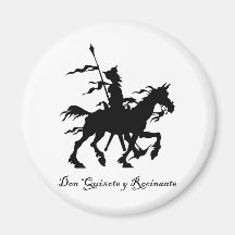 Don Quixote y Rocinante Magnet