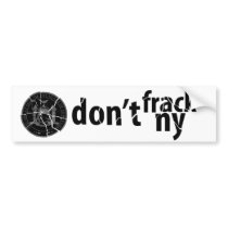 Don’t Frack New York Bumper Stickers