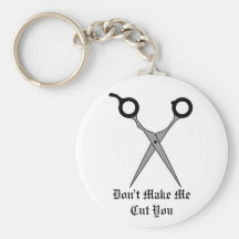 Don’t Make Me Cut You (Black Hair Cutting Scissor) Key Chain