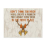 Don’t think too much postcard