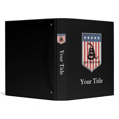Don’t Tread on Me Binder by guardart