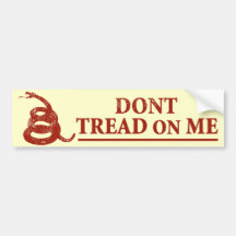 Don’t Tread on Me Bumper Sticker