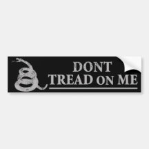 Don’t Tread on Me Bumper Stickers