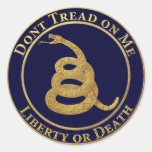 Don’t Tread on Me Round Stickers