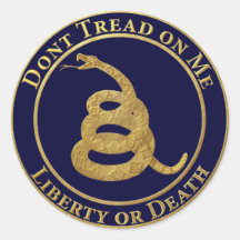 Don’t Tread on Me Round Stickers