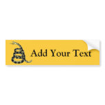 Don’t Tread on Me Snake. Bumper Sticker