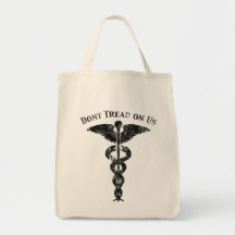 Don’t Tread on Us Caduceus Tote Bag