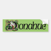 Donahue Celtic Dragon Bumper Sticker