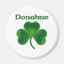 Donahue Shamrock Refrigerator Magnet
