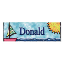 Donald Sailboat Bookmark Business Card Template