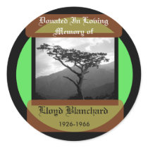 Donated in Memory of Stickers