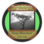 Donated in Memory of stickers