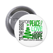 Donation d'organe de vacances de Noël d'espoir d'a Pin's Avec Agrafe