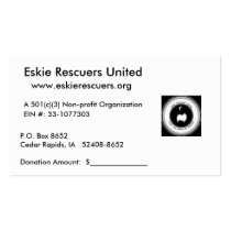 Donation Receipt Cards Business Card Template