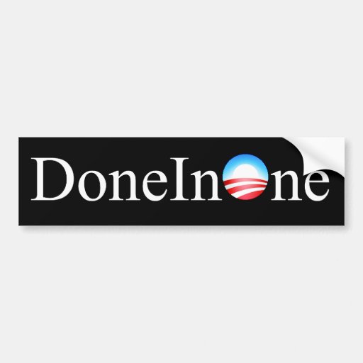 Done In One Bumpersticker Bumper Sticker