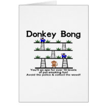 Donkey Bong Greeting Cards