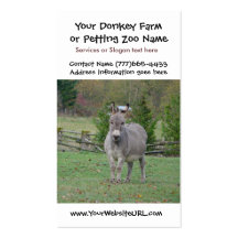 Donkey Farmer or Ranch Business Card