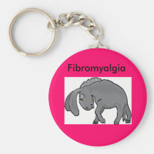 donkey, Fibromyalgia Key Chains
