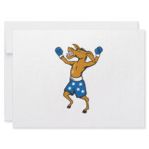 Donkey Jackass Boxer Victory Democrat Announcement