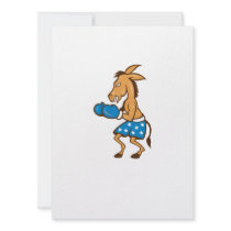 Donkey Jackass Boxer Victory Personalized Invites