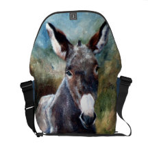 Donkey Portrait Messenger Bag