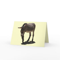 Donkey Rescue Animal Spirit Friend - Blank Inside Card