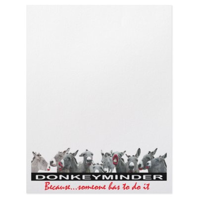 DONKEYMINDER PERSONALIZED LETTERHEAD by IsadoraDonkey