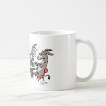 DONKEYS PLAY'IN POKER COFFEE MUGS