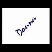 Donna blue postcards