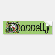 Donnelly Celtic Dragon Bumper Sticker