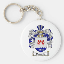 DONNELLY FAMILY CREST -  DONNELLY COAT OF ARMS KEY CHAIN