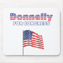Donnelly for Congress Patriotic American Flag Mouse Pad
