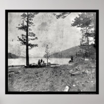 Donner Lake, CA Daguerreotype 1852 Poster