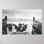 Donner l'assaut à la plage sur la peinture de le j posters