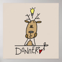 Donner Reindeer Christmas T-shirts and Gifts Print