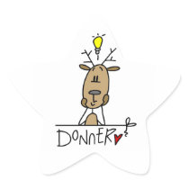 Donner Reindeer Christmas T-shirts and Gifts Stickers