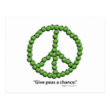 Donnez à des pois une occasion carte postale