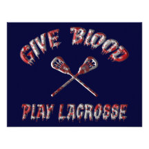 Donnez le sang, invitations de partie de lacrosse 