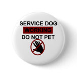 DONOTPET1 PINBACK BUTTONS