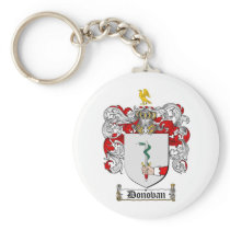 DONOVAN FAMILY CREST -  DONOVAN COAT OF ARMS KEYCHAIN